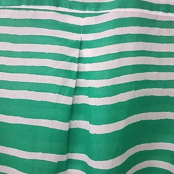 𝅺chicos 0 green  stripe blouse Button front shirt - Picture 5 of 7